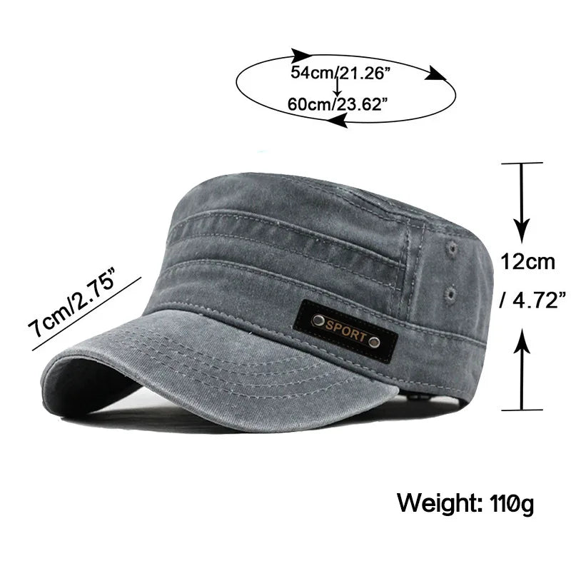 Size of army hats for men