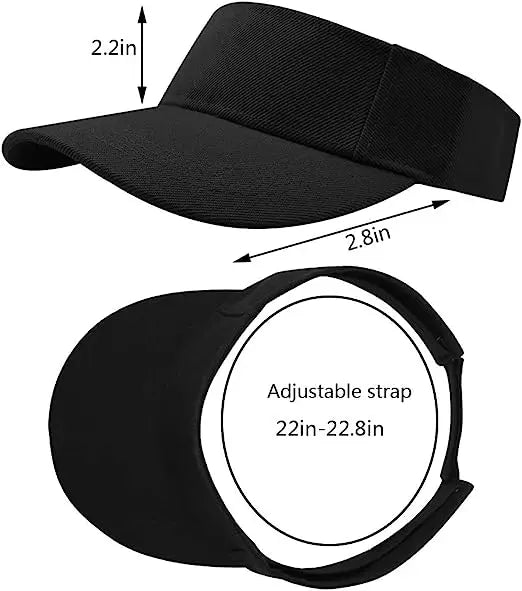 2023 Summer Quick-drying Empty Top Visor Big Brim Sun Hat Sports Leisure Adjustable Peaked Cap for Men Women