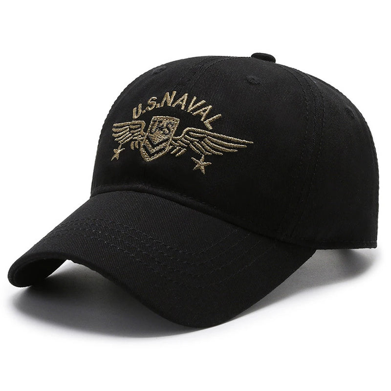 Black camo hat for men