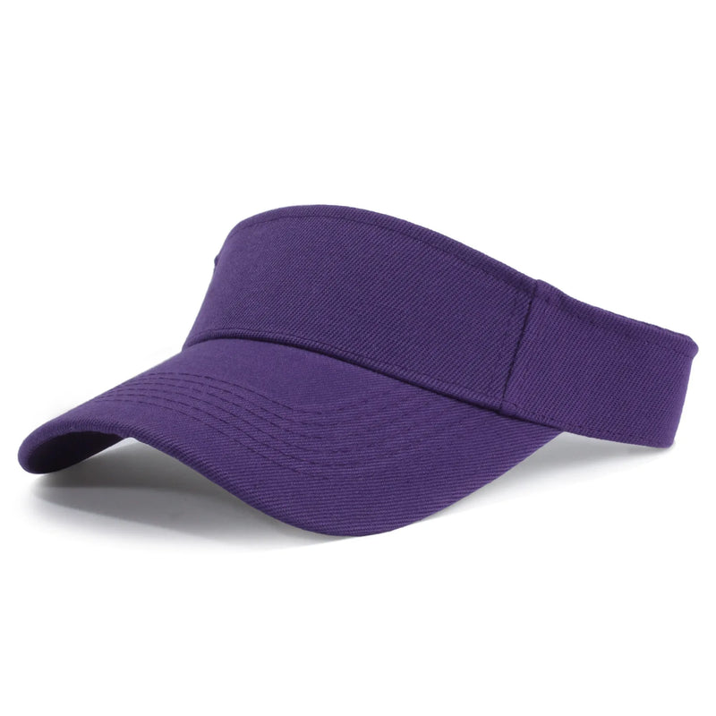 purple visor hat